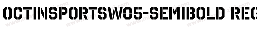 OctinSportsW05-SemiBold Regular字体转换